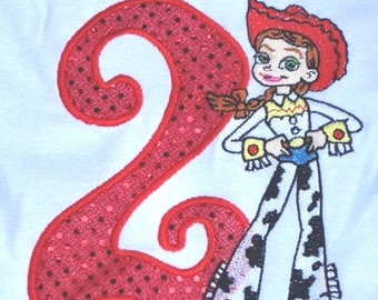Red Jessie Toy Story 2nd Birthday Onesie Personalized