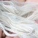 SALE 4 oz white suri alpaca locks