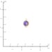 14Kt Gold Filled 6.0mm February CZ Bezel Drop Amethyst Charm - 2pcs High Quality 15% discounted (5586)/1
