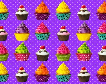 Cupcake euro cotton lycra knit 1/2 yard