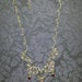 Modern Vintage-Look Necklace – Delicate Flowers w/ Red Stones – Avon SP #47