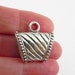 3 Silver Tube Bails for Kumihimo, Leather Cords, Beaded Jewelry - Scarf Slides - 24mm x 23mm