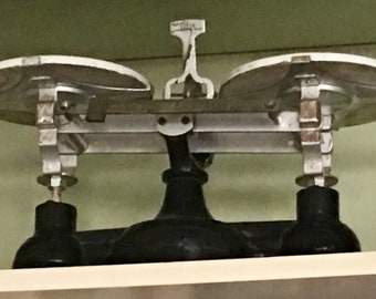 Antique Cenco double pan balance scale