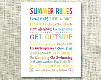 Exhilarating image throughout summer rules printable Tactueux image for summer rules printable