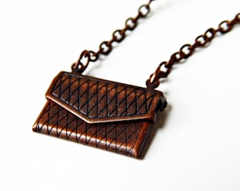 Brass Envelope Locket