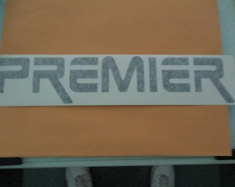 PREMIER DRUMS Vinyl Sticker in BLACK