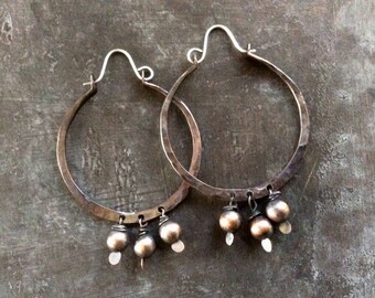 Bohemian forged hoops//Copper