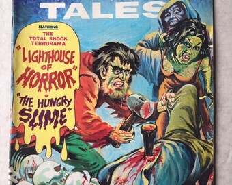 TERROR TALES 1973 Horror Comic Magazine Book Eerie Gore Vampires Mummies Slime