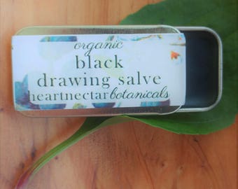 Black Drawing Salve ~ Healing Salve ~ Organic ~ sampler