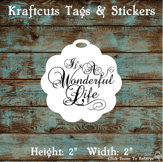 Favor or Gift Tags - It's A Wonderful Life #634 - Quantity: 30 Tags