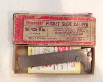 Vintage, Starrett Calipers, IN ORIGINAL BOX