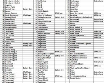 143 in 1 top 100 nintendo games for nes