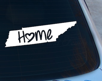 Tennessee Decal - State Decal - Home Decal - TN Sticker - Love - Laptop - Macbook - Car Decal