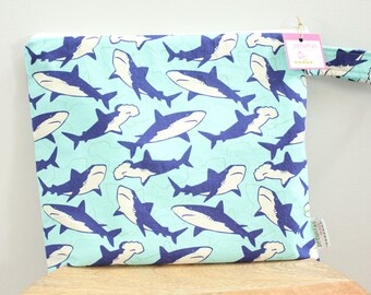 Wet Bag wetbag Diaper Bag ICKY Bag wet proof shark blue gym bag swim cloth diaper accessories zipper gift newborn baby child kids summer