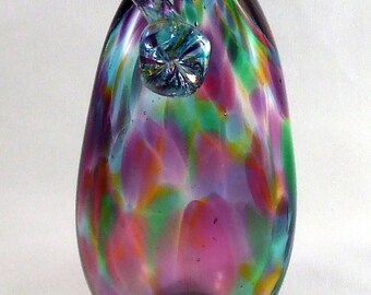 Multi-color Hand Blown Glass Sculpture