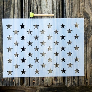 50 stars stencil | Etsy