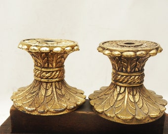 2 Vintage Cast Metal Lamp Break Spacer Column LAMP PART Restore Repurpose 2-7/8"H Assemblage Steampunk Craft Supply