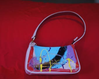 Liz claiborn hand painted purse