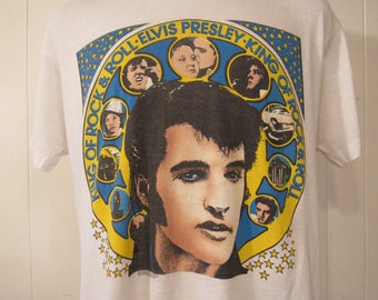 Vintage t shirt, Elvis t shirt, vintage 1980s Elvis t shirt, 1980s t shirt, Elvis Presley, rock and roll t shirt, vintage clothing, XL