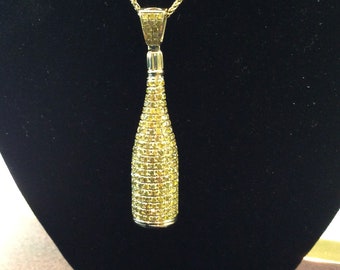 Diamond Champagne Bottle