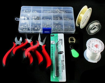Wholesale Set Jewelry Making Kit, Beads Findings Pliers Fit Jewelry Tools Equipments DIY of 24 Styles
