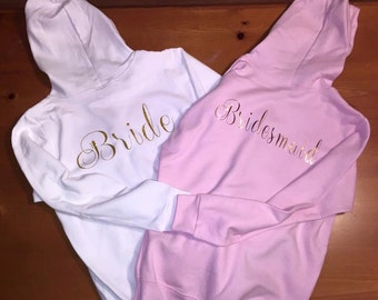 Bride/ bridesmaids sweaters, bride to be, bridal party, bridesmaid gifts