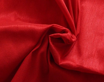 Silk Fabric, Dupioni Silk Fabric, Blend Silk Fabric, Art Silk Fabric, Red Dupioni Fabric