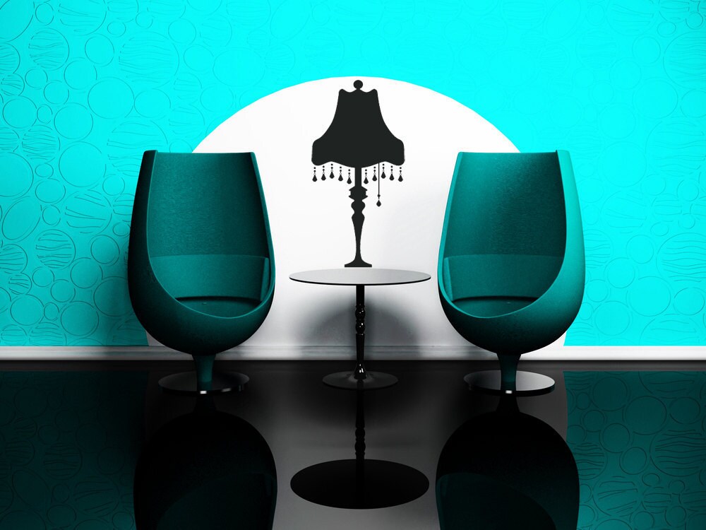 Vinyl Decal Lamp Shade Table Lamp Wall Art Home Decor