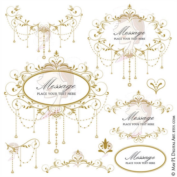 Antique Gold Wedding Clip Art Garland Retro Foliage Clipart Vine Frame Chandelier Design DIY Graphics 10691 From MayPLDigitalArt On Etsy Studio Antique Gold Wedding Clip Art Garland Retro Foliage Clipart Vine Frame Chandelier Design DIY Graphics 10691 From MayPLDigitalArt On Etsy Studio