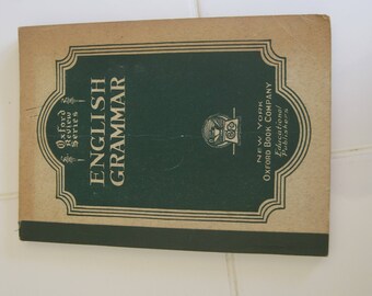 Oxford Review Series English Grammar Book NY By John C Green Jr., A.B. 1925