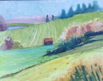 original landscape painting, original oil painting, landscape painting, Kentucky landscape painting