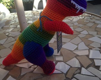 rainbow dinosaur stuffed animal