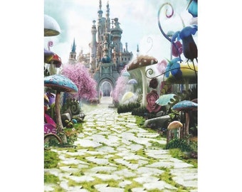 Alice In Wonderland Scene Setter; Mad Hatter Scene Setter; Alice in Wonderland Photo Prop; Alice in Wonderland Baby Shower Decor; birthday