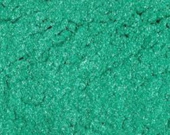 1 oz Aqua Marine Green MIca Shimmer Pigment Cosmetic Powder For Soap Making Mineral Make Up Powder Craft