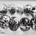 Black Lampwork, Black and Clear Beads, Black Spot Beads, Black Lampwork Beads, Black Bead Sets, Spotted Black Beads, Kathy Bankston