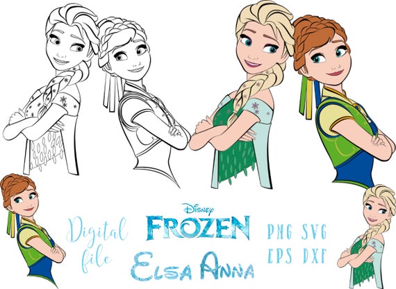 Free Free 93 Elsa And Anna Svg Free SVG PNG EPS DXF File