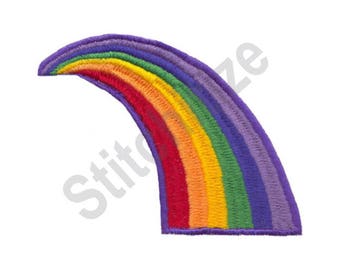 7 color machine embroidery rainbow design