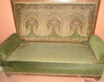 Huge antique Sofa 1880/1890,continental, Velvet