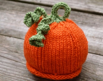 My Little Newborn Baby Pumpkin Hat Perfect for Photography Props