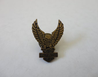 VINTAGE 1990s HARLEY davidson eagle lapel jacket vest PIN