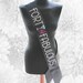 Handmade Fabulous And Forty Birthday Sash - High Quality Black Ribbon With Silver Glitter Lettering and Rhinestones
