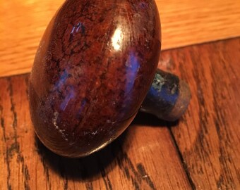 ONE (1) Antique Brown Marble Doorknob