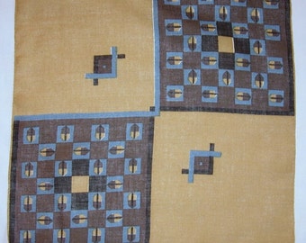 Vintage Graphic Handkerchief - Hanky Hankie