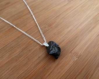 Sikhote-Alin Iron Meteorite Sterling Silver Pendant