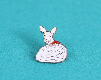 Fawna Rose Gold Soft Enamel Pin / Fawn Enamel Pin / Deer Pin