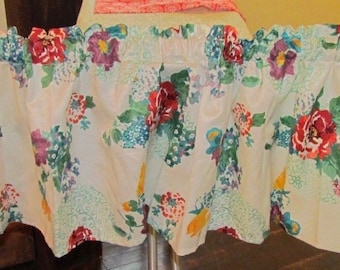 Pioneer Woman *Country Garden* Kitchen Valance Curtain Handmade 60 X 16 ~ Tablecloth