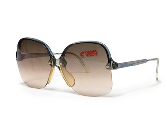 Vintage CARRERA Sunglasses | Half rimmed womens sunglasses | oversized glasses in unworn deadstock condition