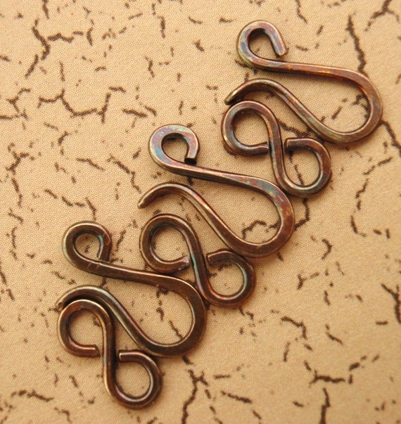 Items similar to 1 Handmade Hook Clasp With Figure Eight 12mm X 7mm