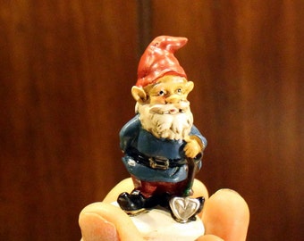 Gnomes-4 assorted styles-Small Garden gnome-Resin gnome-fairy garden decor-Terrarium supplies