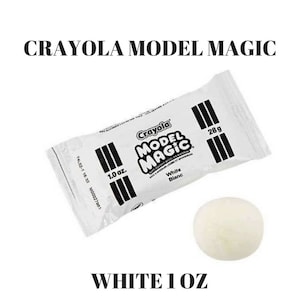 Model Magic Crayola Clay White Polymer Butter Slime Supply 1 oz Slime Supplies Super Soft Lightweight Kids Crafts Dough Educational Toy